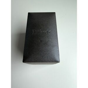 Silver Tone Cable Cuff Bracelet Large Black Faceted Stone Statement Bracelet